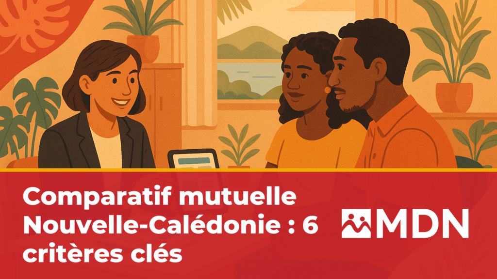 Un conseiller d'assurance présente des offres de mutuelle à un couple assis en face de lui dans un bureau moderne.